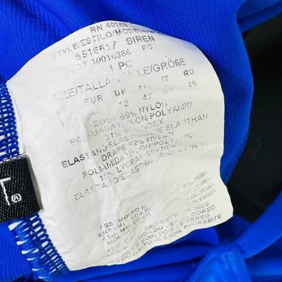 Miraclesuit Blue Razzle Dazzle Siren one piece swimsuit Women's 10 Control - Picture 7 of 7